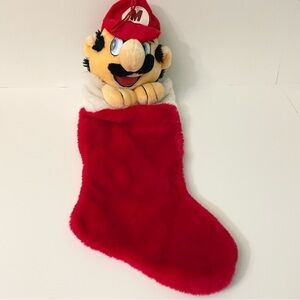 Nintendo Super Mario Bros Plush Christmas Stocking Easton Court